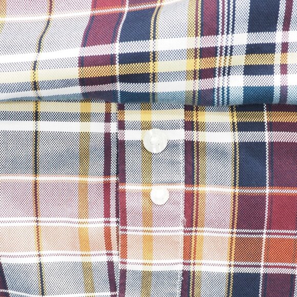 Brooks Brothers Shirt Men XL Blue Tartan Plaid Regent Non Iron Supima Preppy - Picture 10 of 10